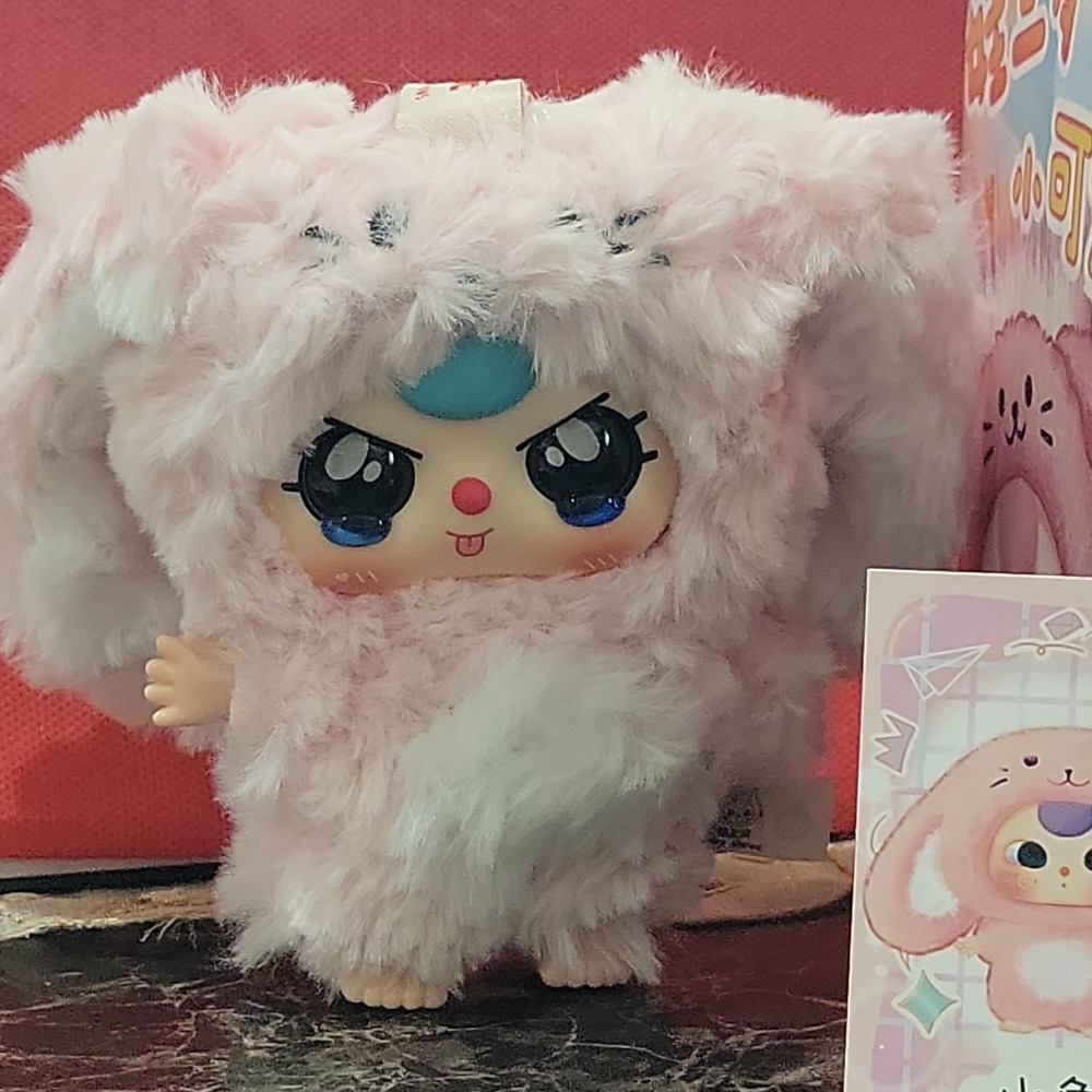 Baby Three The Lovely Series Plush Pink Rabbit Crying Eyes Confirmed. - Picture 6 of 6